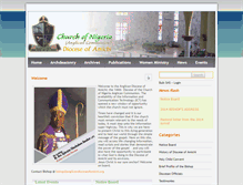 Tablet Screenshot of anglicandioceseofamichi.org